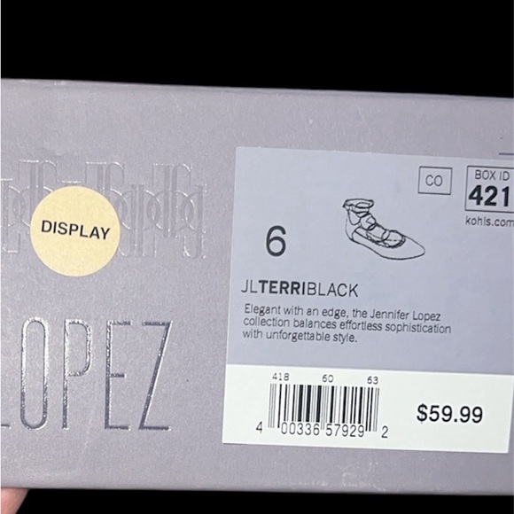 Jennifer Lopez Terri Black Flats #khols #flats #work #office - Picture 5 of 5